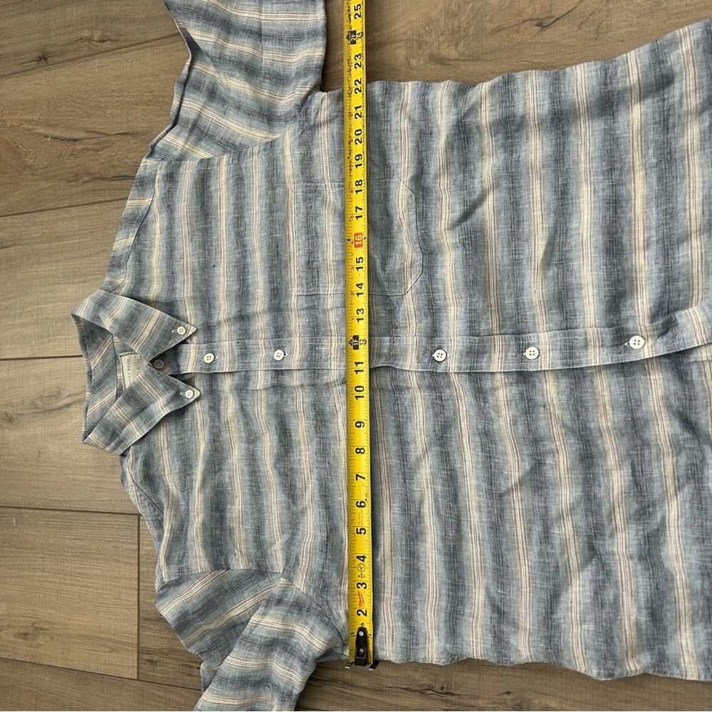 Billy Reid Long Sleeve Linen shirt sz Large - Picture 4 of 6